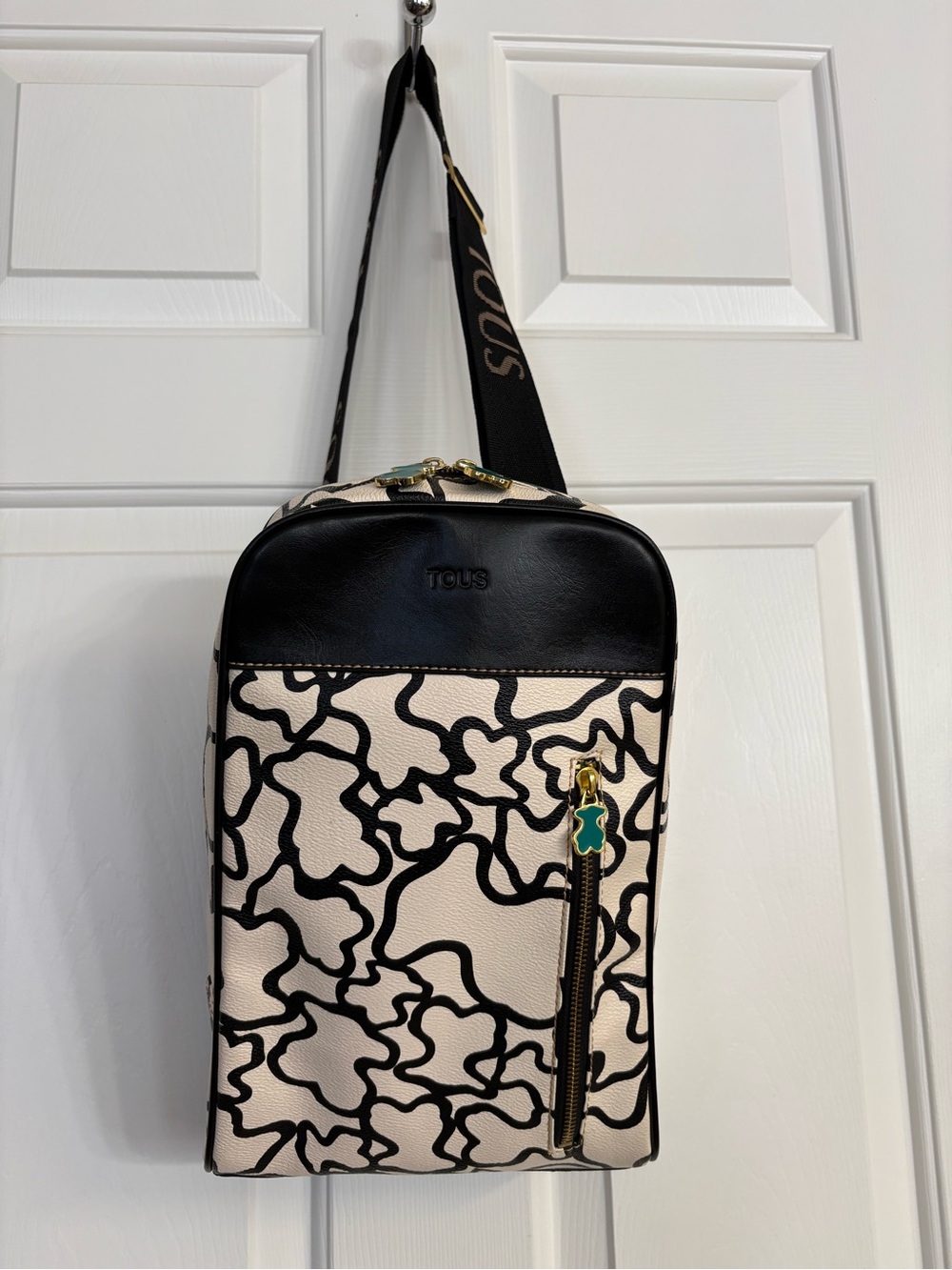 TOUS Kaos Printed Leather Crossbody Bag